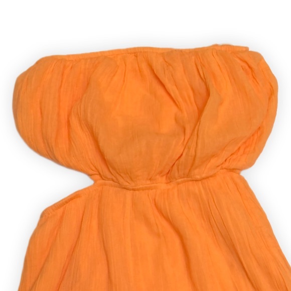 Free People Cut Out For It Jumpsuit Endless Summer Soft Orange Sorbet Color XS - Picture 3 of 6